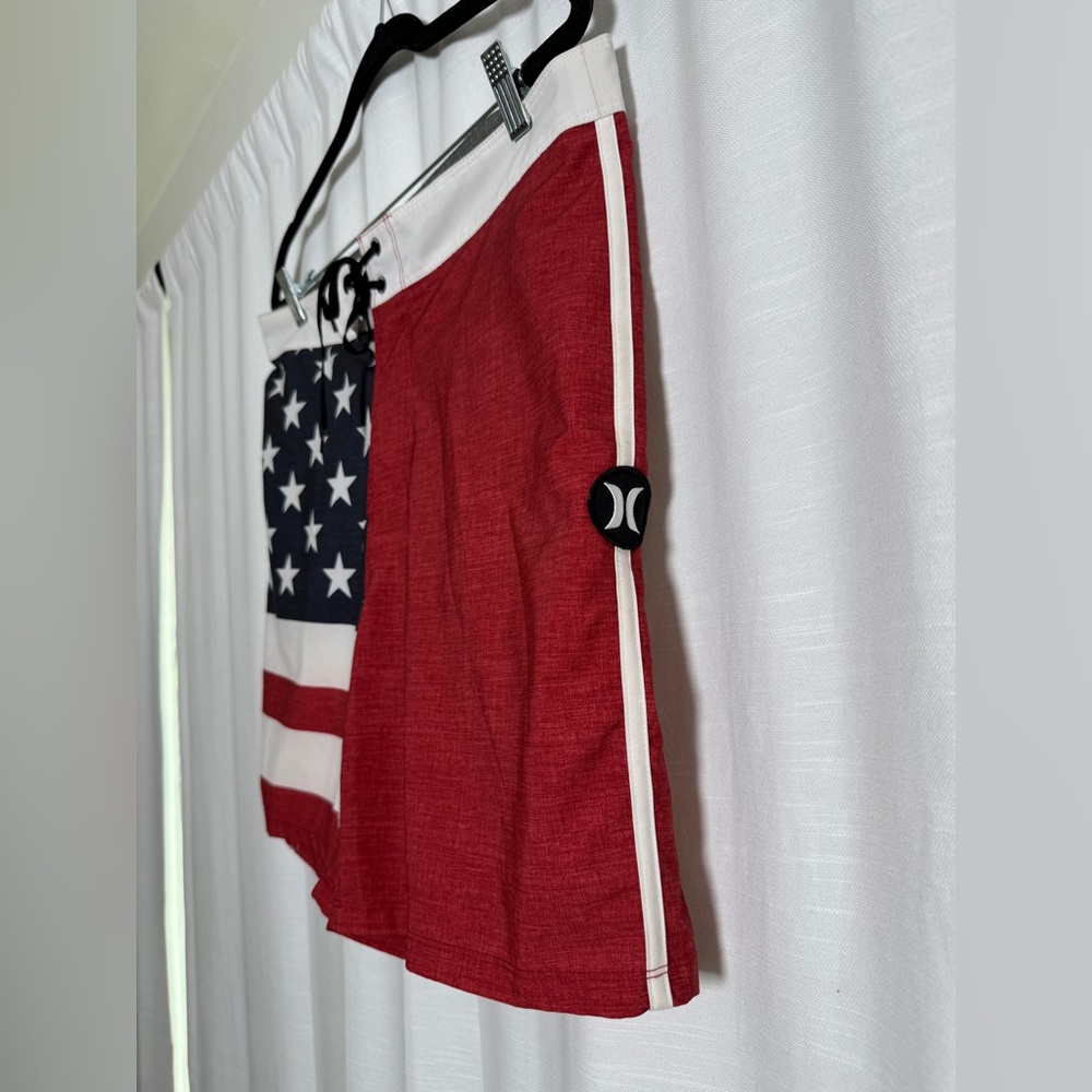 Hurley Men’s Phantom Patriot USA Flag 20” Board Shorts Size 32 - Picture 8 of 13